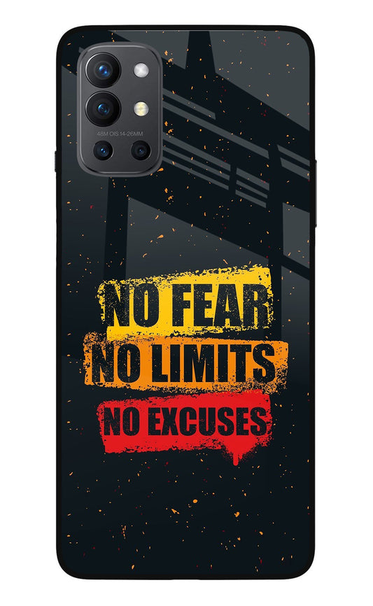 No Fear No Limits No Excuse Oneplus 9R Glass Case
