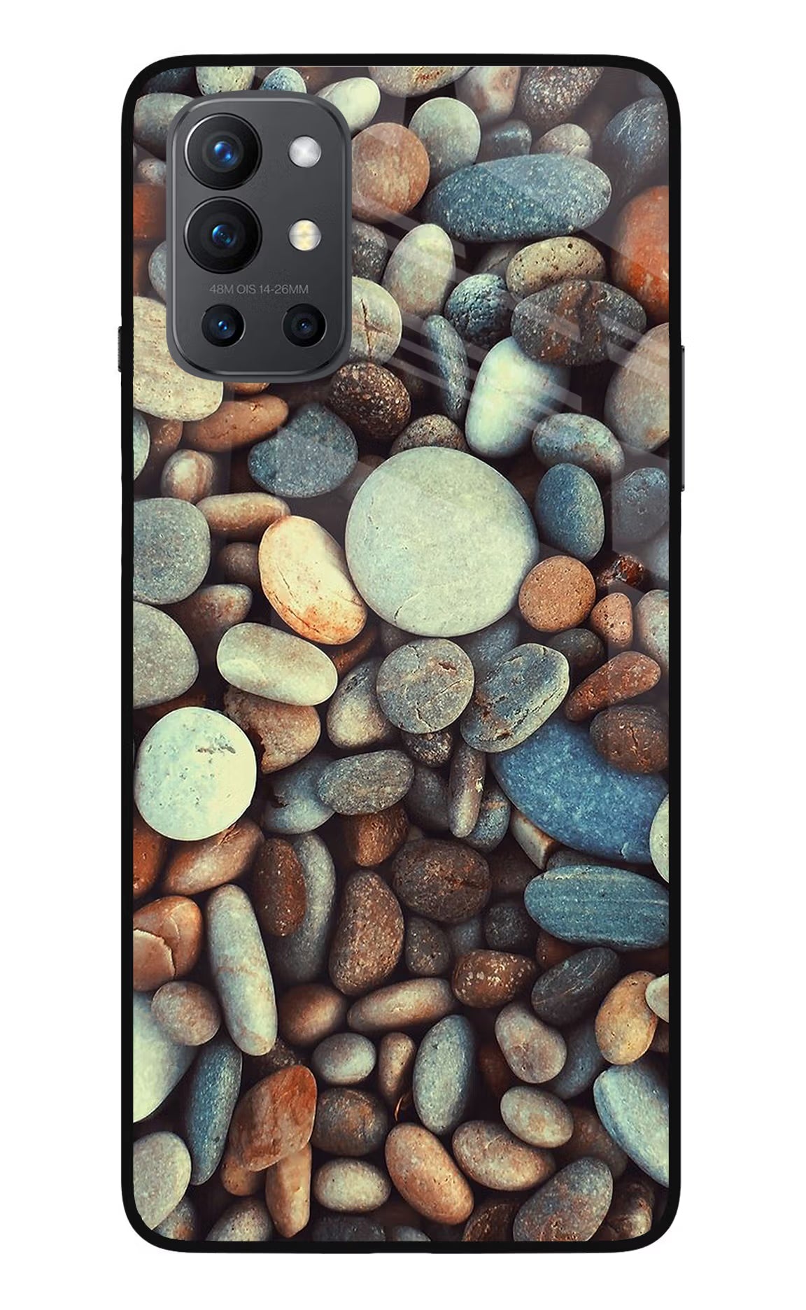 Pebble Oneplus 9R Glass Case Back Cover by Casekaro