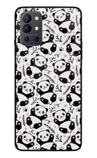 Cute Panda Oneplus 9R Glass Case