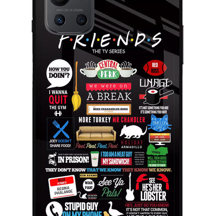 FRIENDS Oneplus 9R Glass Case
