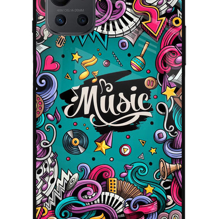 Music Graffiti Oneplus 9R Glass Case