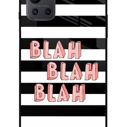 Blah Blah Blah Oneplus 9R Glass Case
