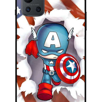 Captain America Oneplus 9R Glass Case