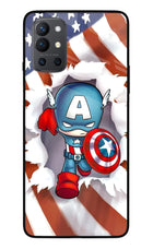 Captain America Oneplus 9R Glass Case