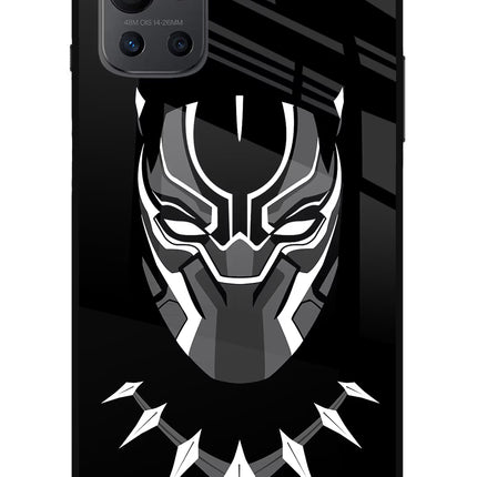 Black Panther Oneplus 9R Glass Case