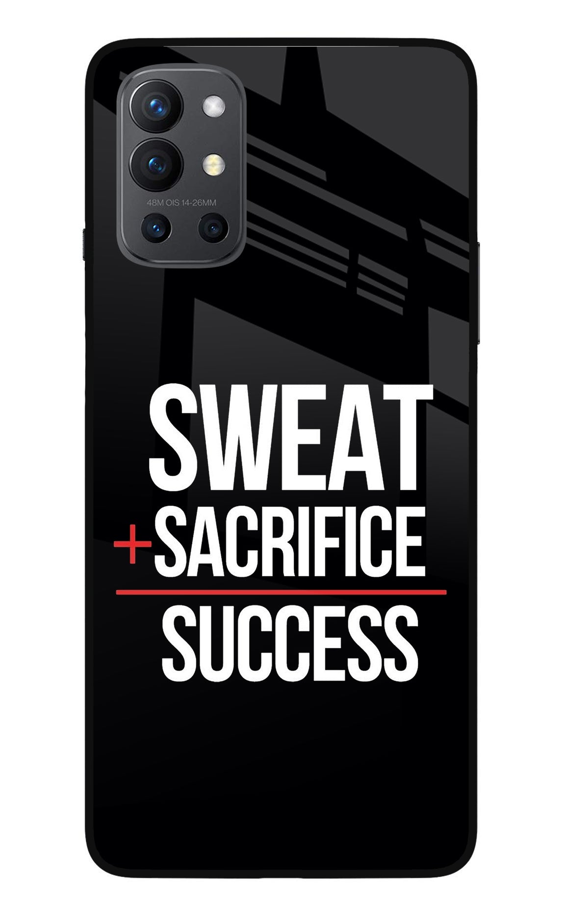 Sweat Sacrifice Success Oneplus 9R Glass Case