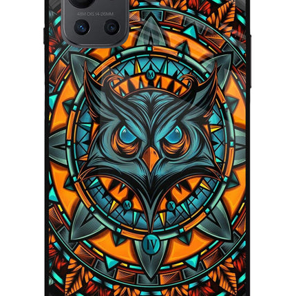 Angry Owl Art Oneplus 9R Glass Case