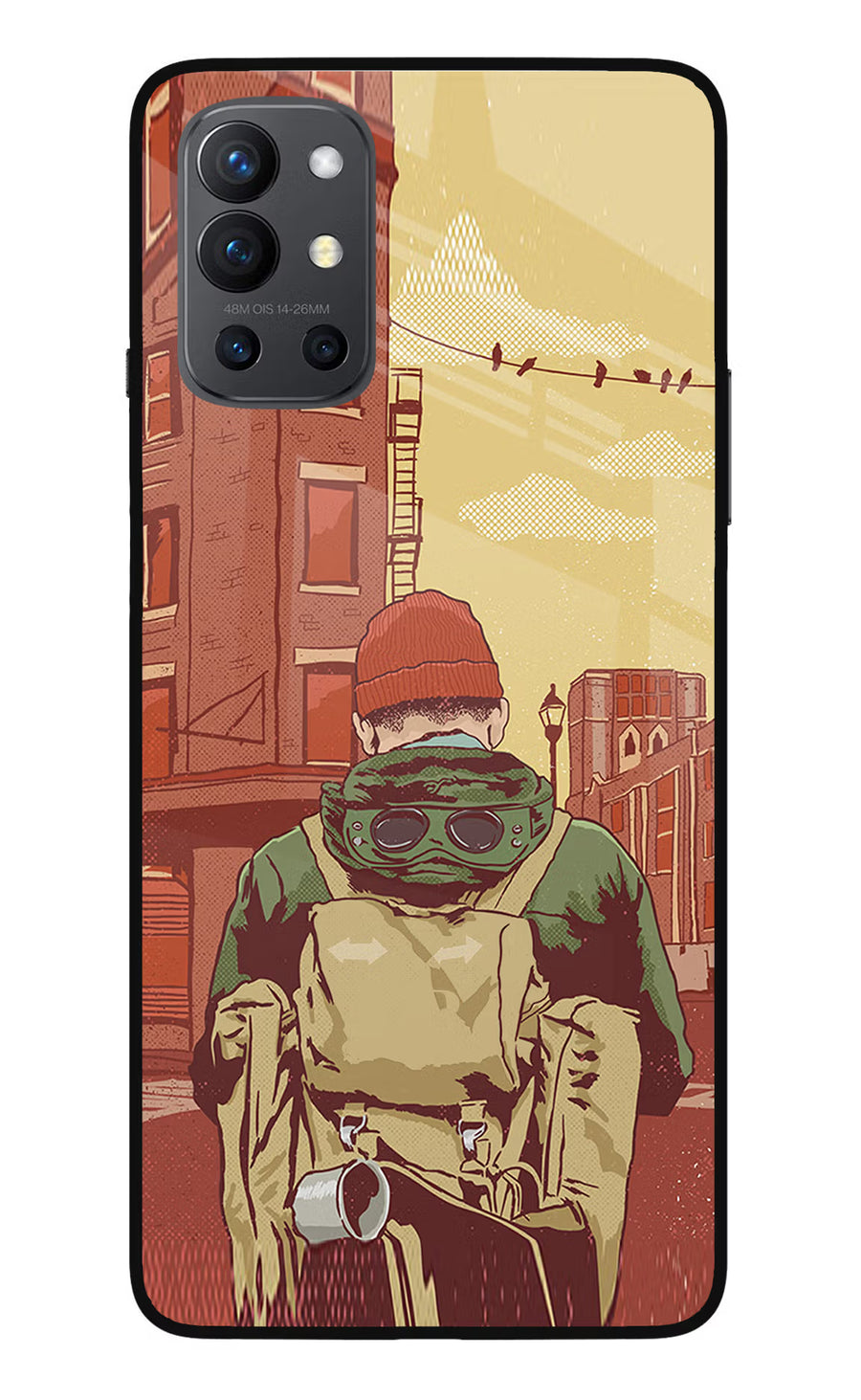 Adventurous Oneplus 9R Back Cover, Glass case