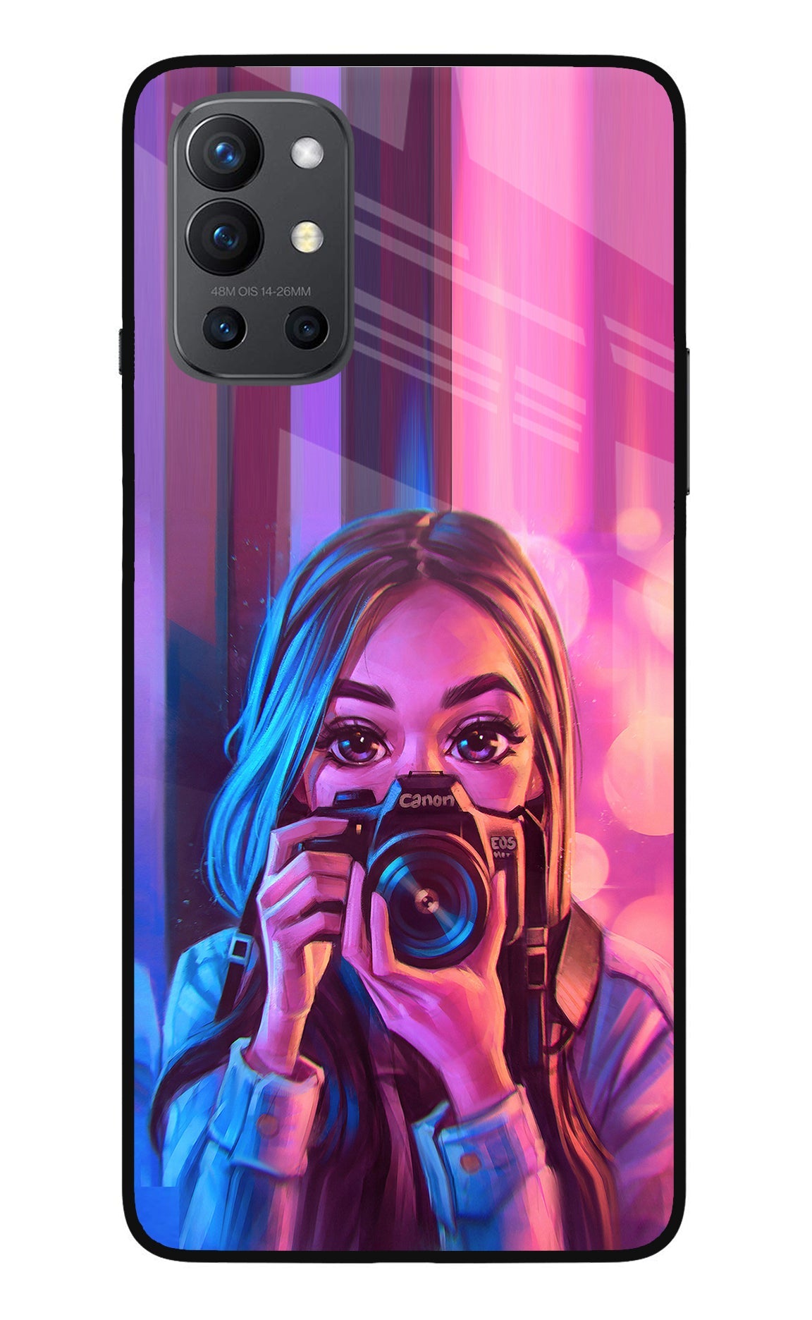 Girl Photographer Oneplus 9R Back Cover