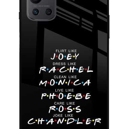 FRIENDS Character Oneplus 9R Glass Case