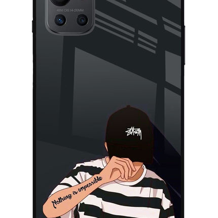 Aesthetic Boy Oneplus 9R Glass Case