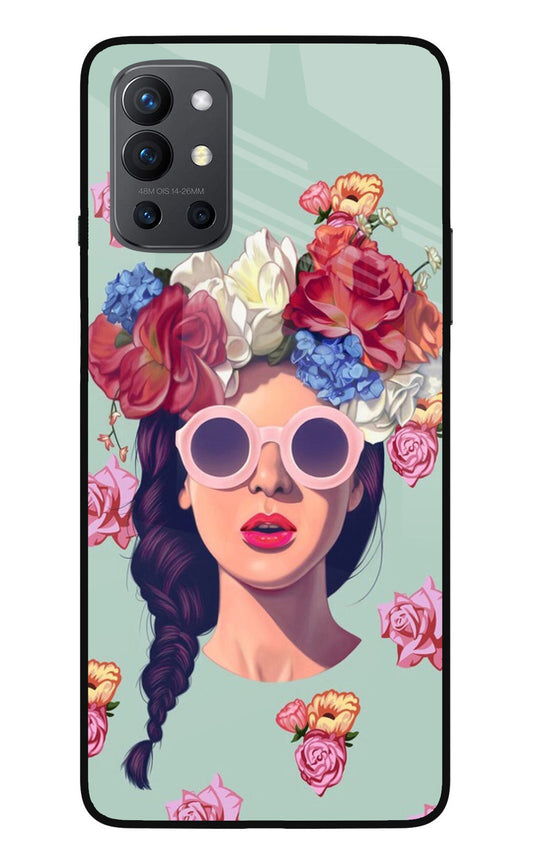 Pretty Girl Oneplus 9R Glass Case