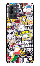 Sticker Bomb Oneplus 9R Glass Case