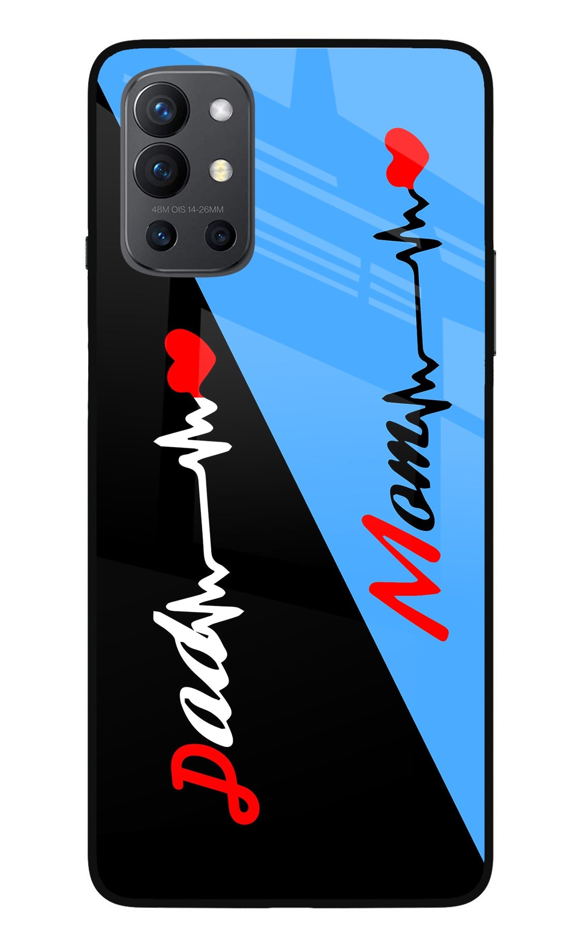 Mom Dad Oneplus 9R Back Cover