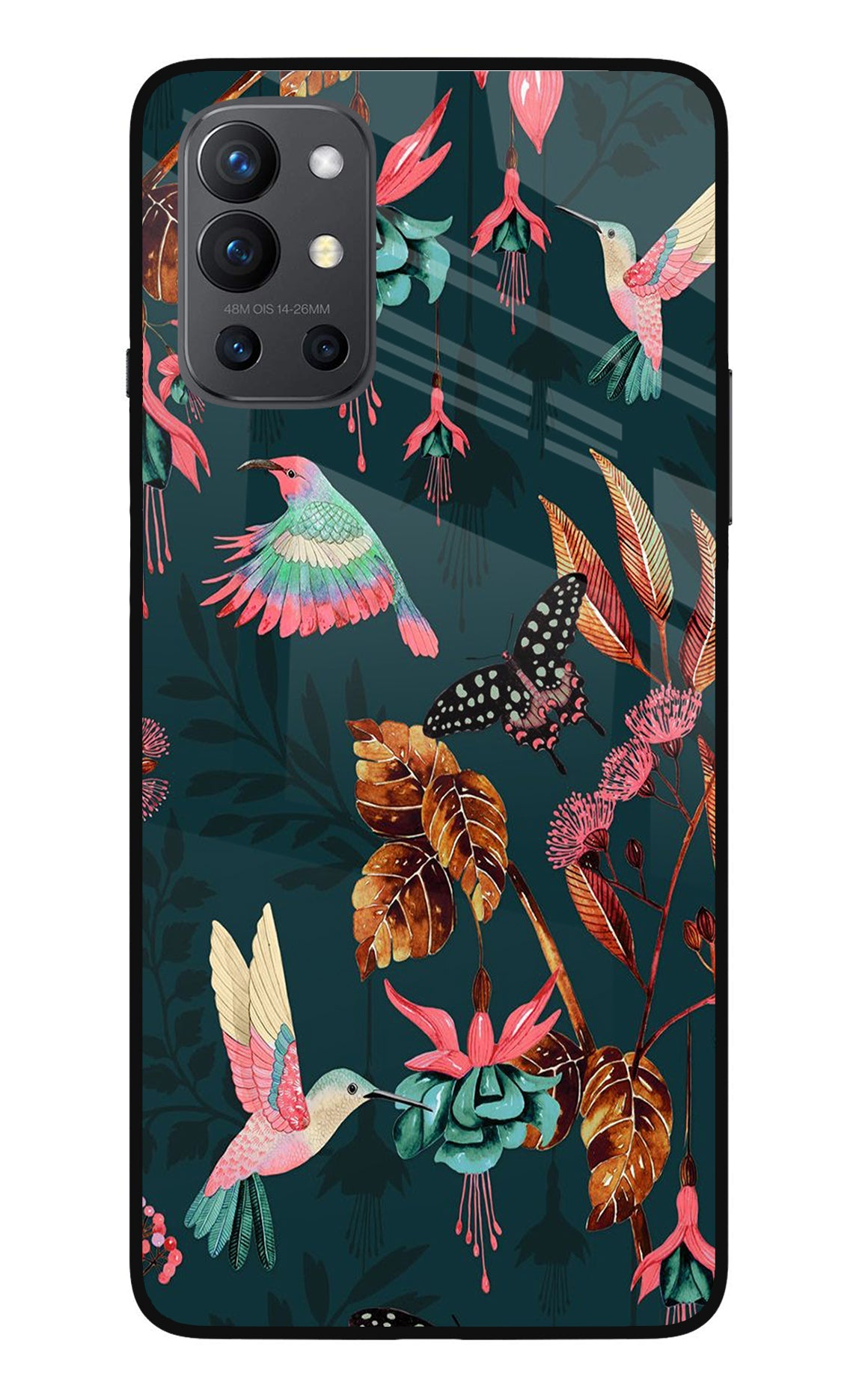 Birds Oneplus 9R Glass Case