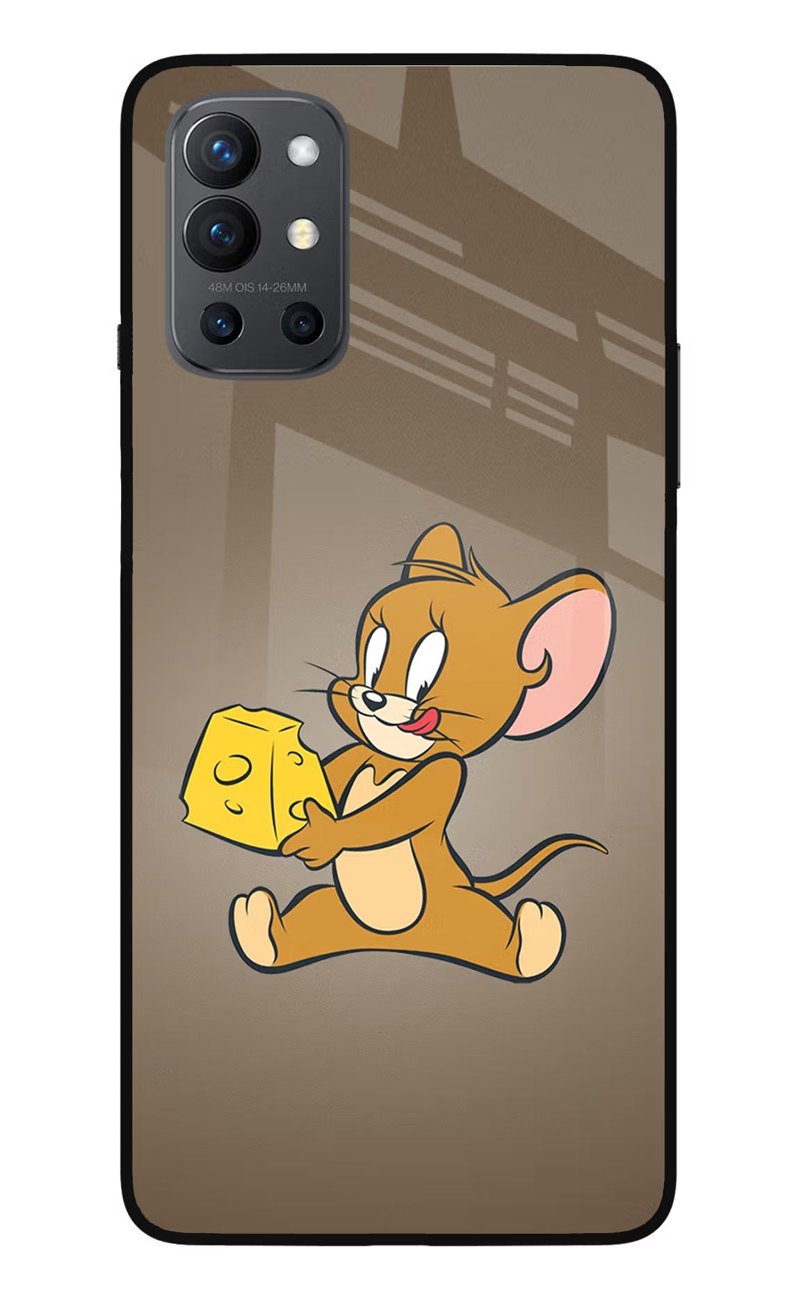 Jerry Oneplus 9R Glass Case Back Cover by Casekaro