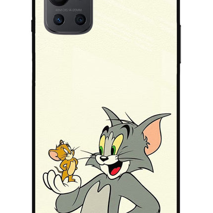 Tom & Jerry Oneplus 9R Glass Case