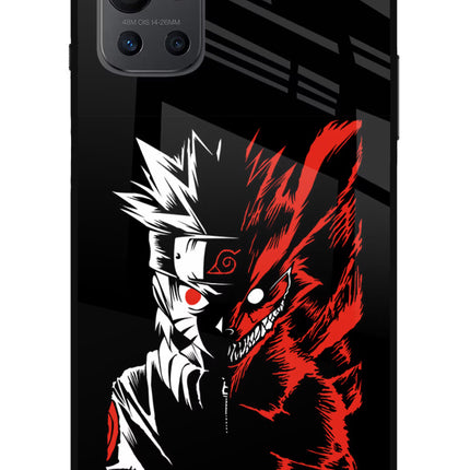 Naruto Two Face Oneplus 9R Glass Case