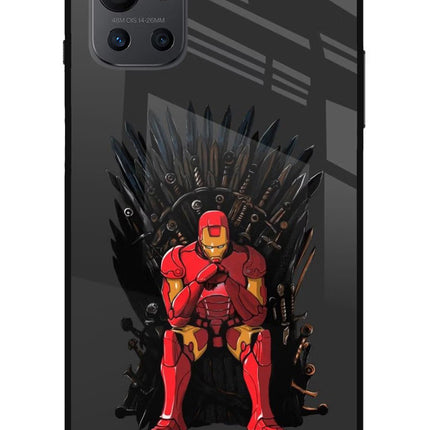 Ironman Throne Oneplus 9R Glass Case