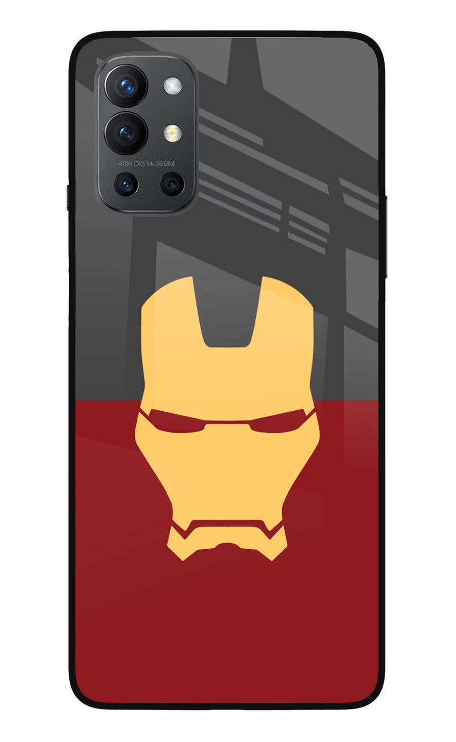 Ironman Oneplus 9R Back Cover, Glass case