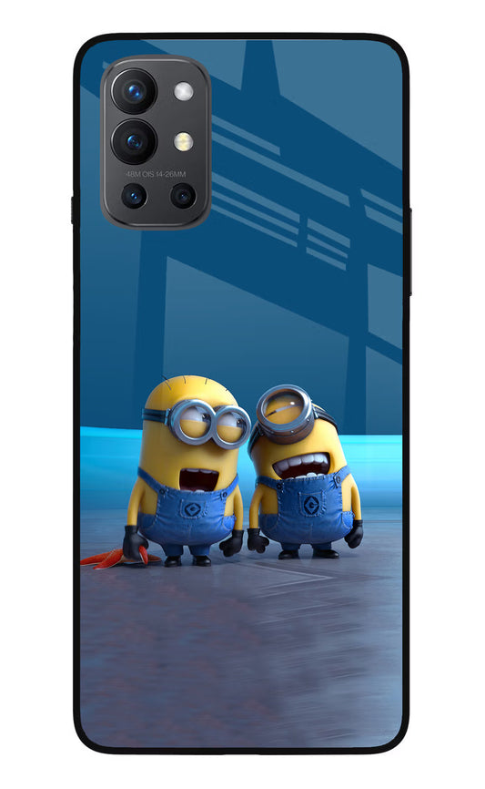 Minion Laughing Oneplus 9R Glass Case