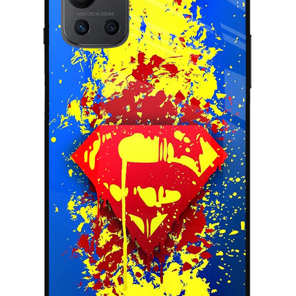 Superman logo Oneplus 9R Glass Case