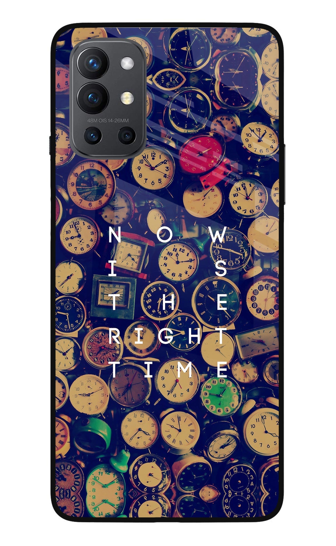 Now is the Right Time Quote Oneplus 9R Glass Case