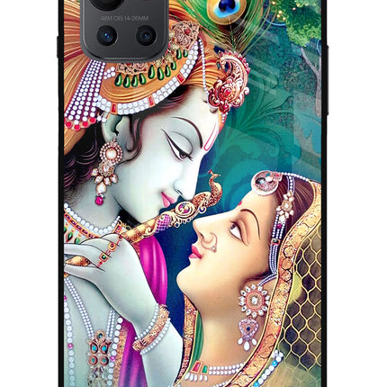 Lord Radha Krishna Oneplus 9R Glass Case