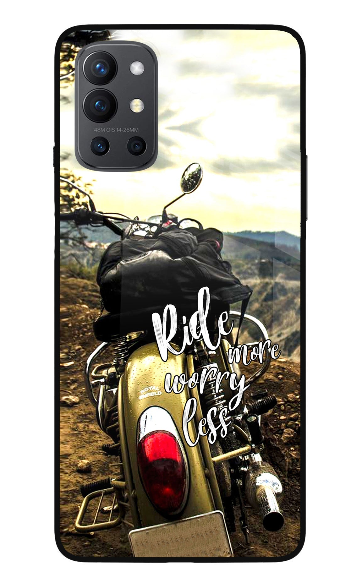 Ride More Worry Less Oneplus 9R Glass Case