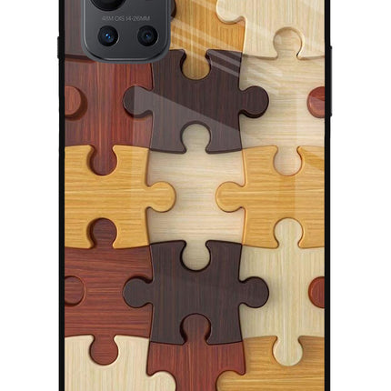 Wooden Puzzle Oneplus 9R Glass Case
