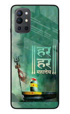 Har Har Mahadev Shivling Oneplus 9R Glass Case