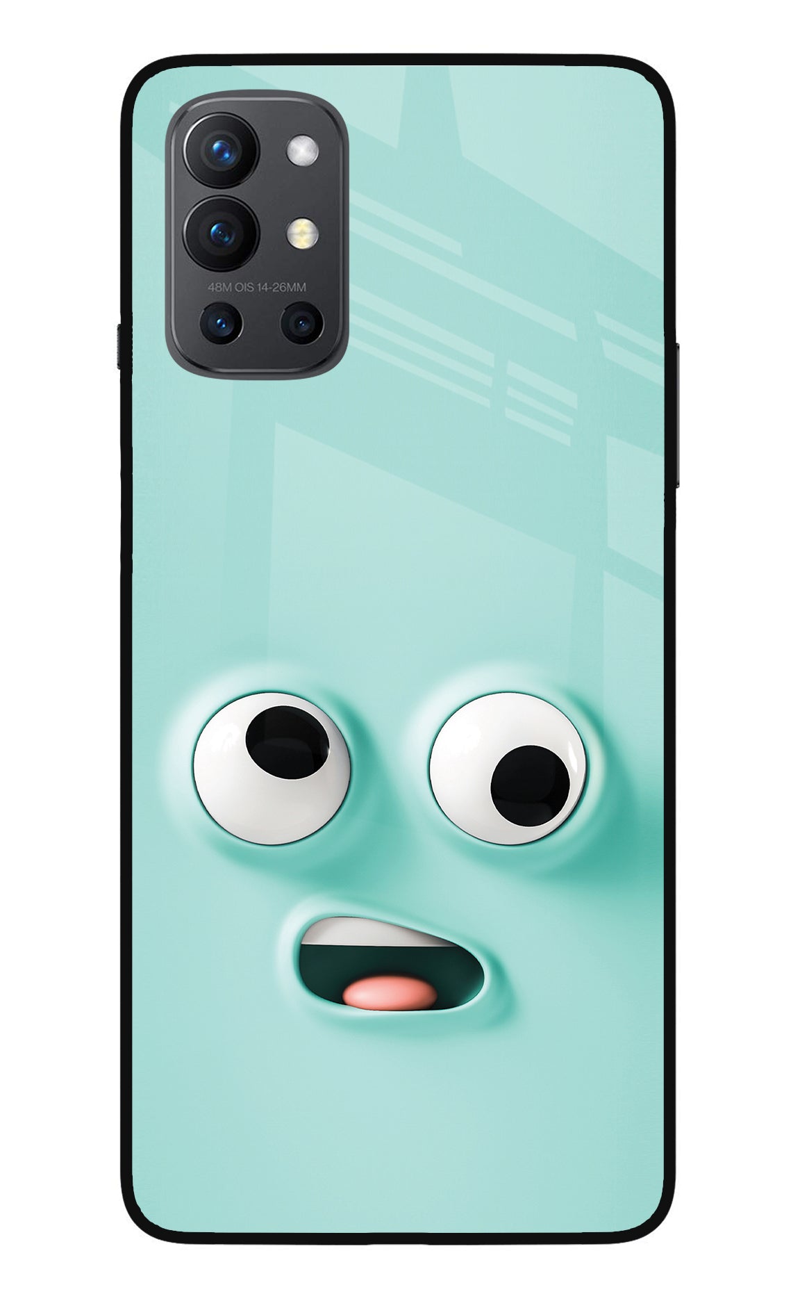 Funny Cartoon Oneplus 9R Glass Case