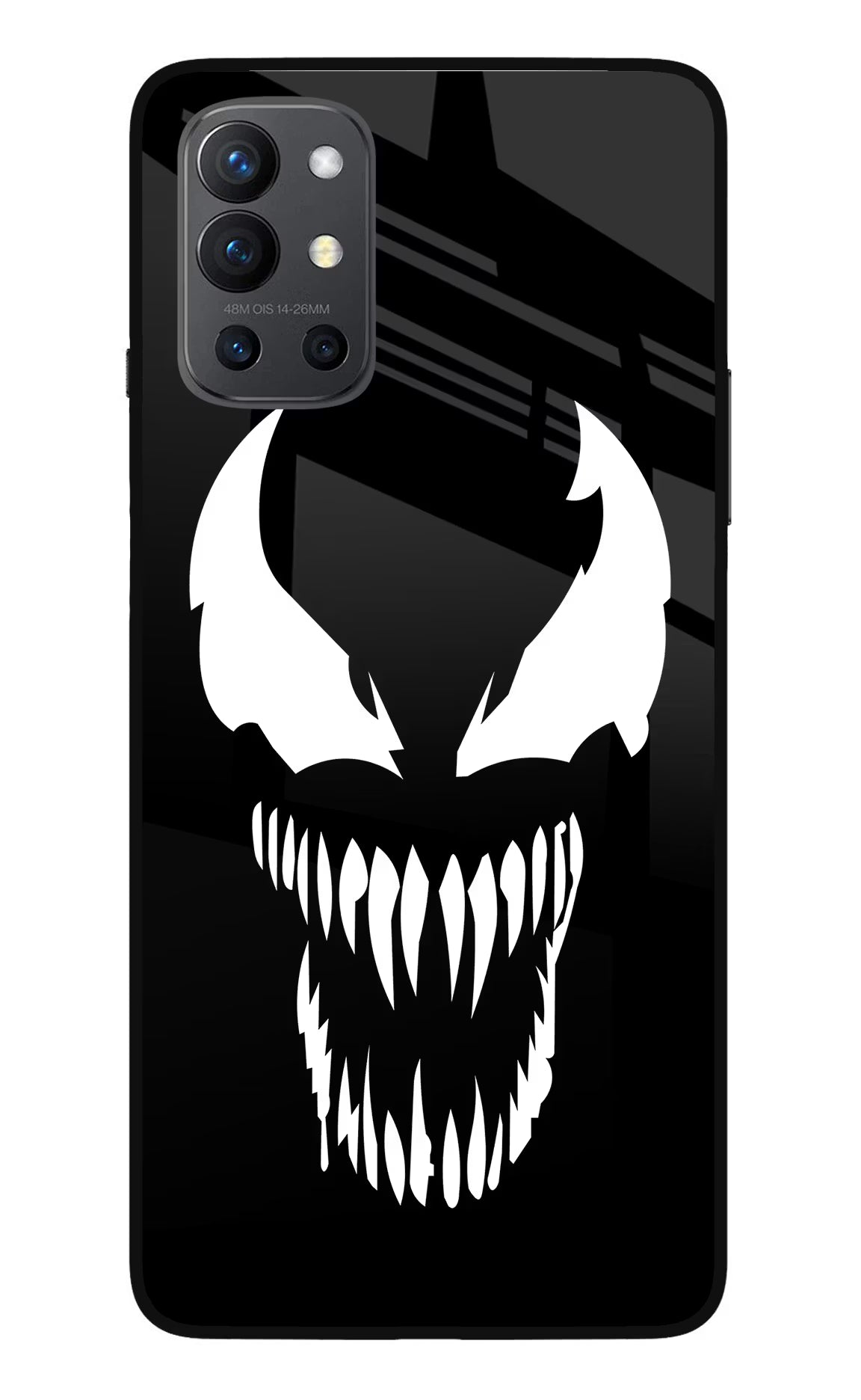 Venom Oneplus 9R Glass Case Back Cover by Casekaro