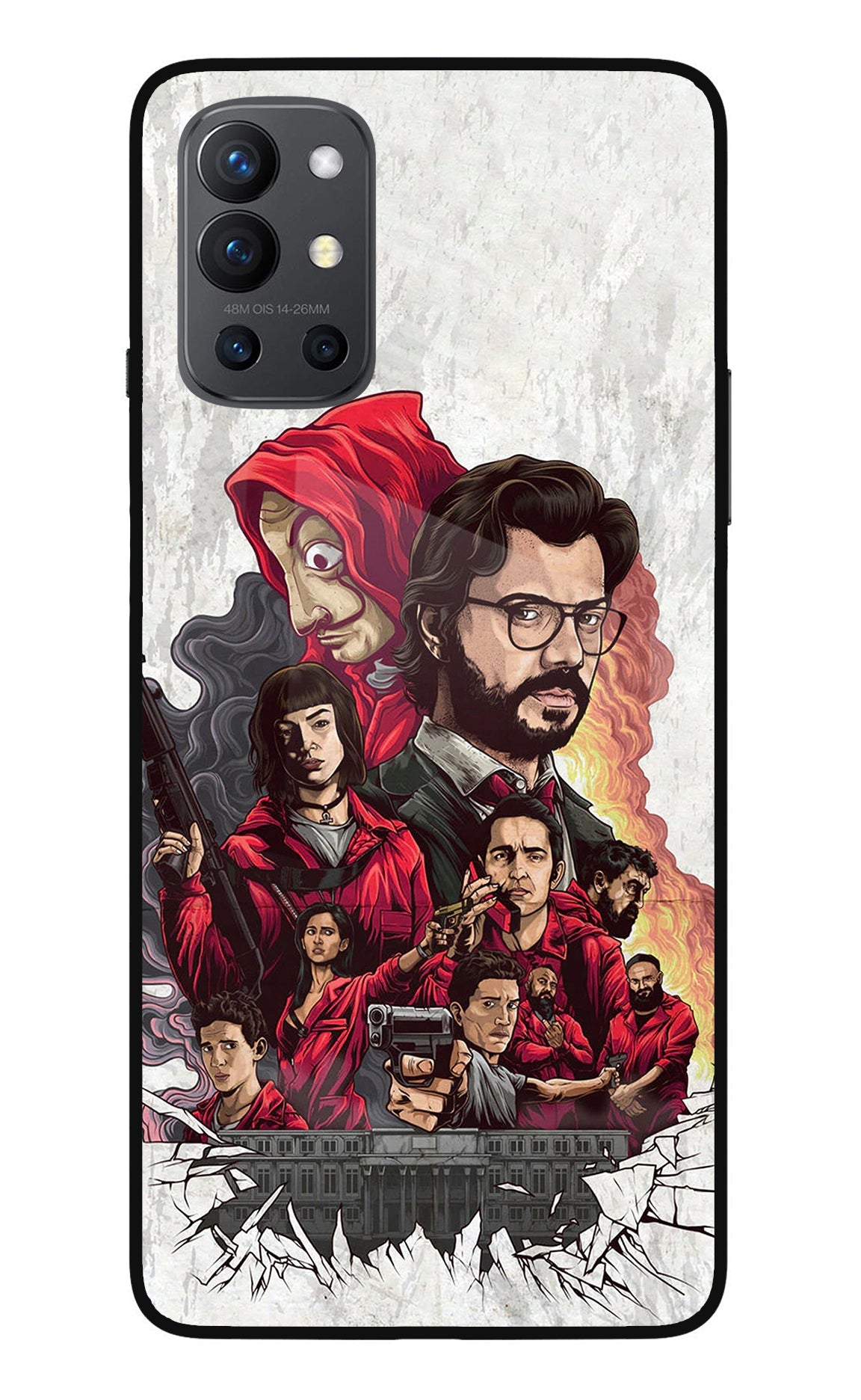 Money Heist Artwork Oneplus 9R Back Cover