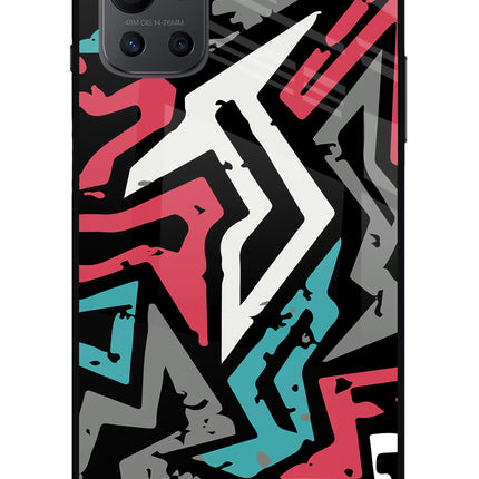 Geometric Graffiti Oneplus 9R Glass Case