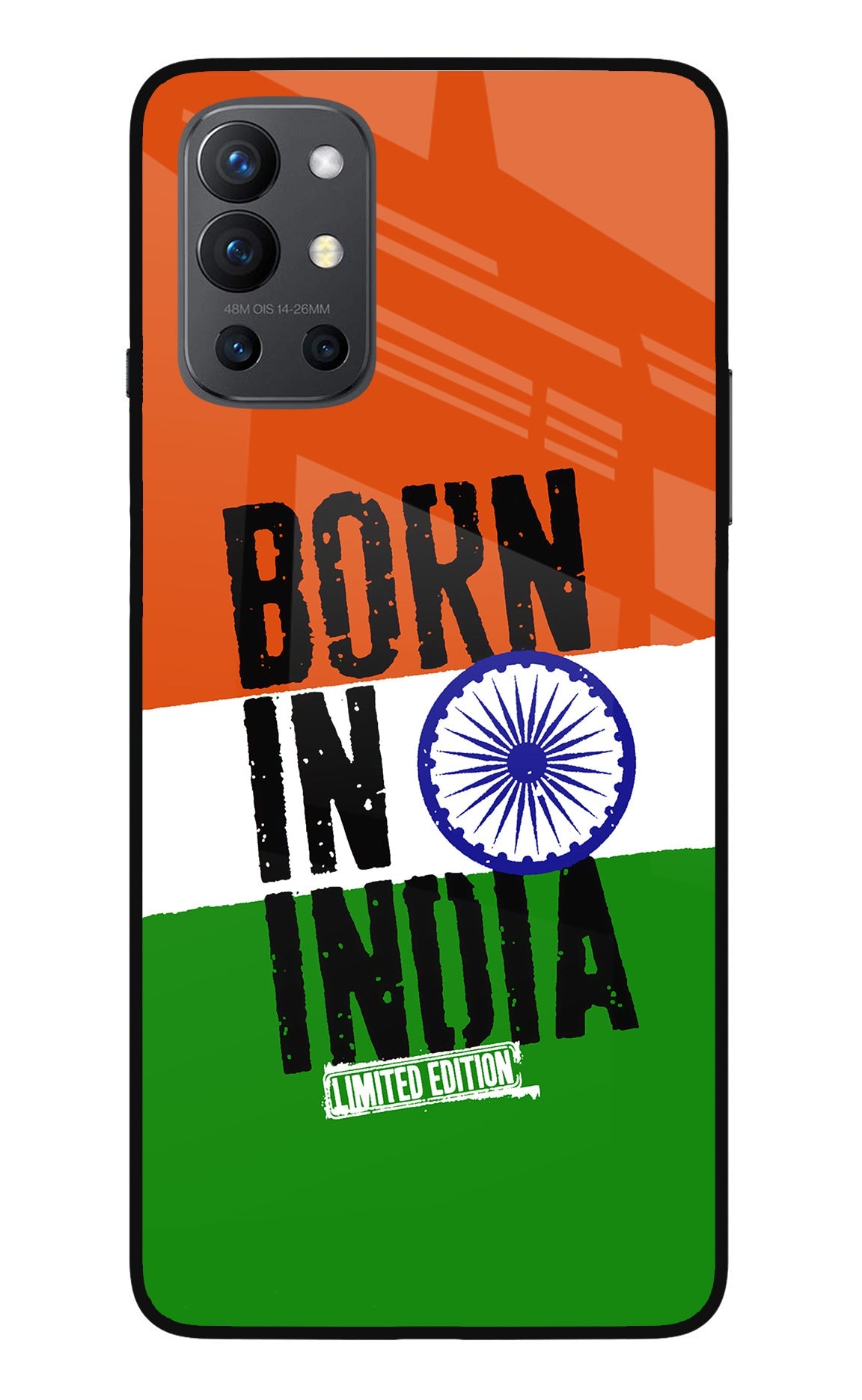 Born in India Oneplus 9R Glass Case