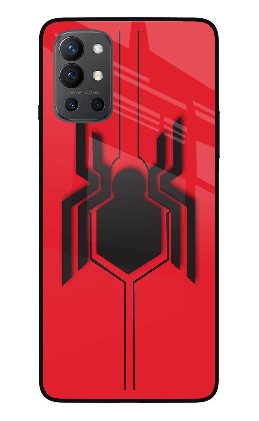 Spider Oneplus 9R Back Cover, Glass case