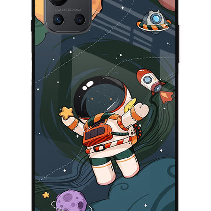Cartoon Astronaut Oneplus 9R Glass Case