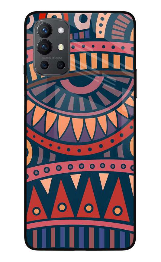 African Culture Design Oneplus 9R Glass Case