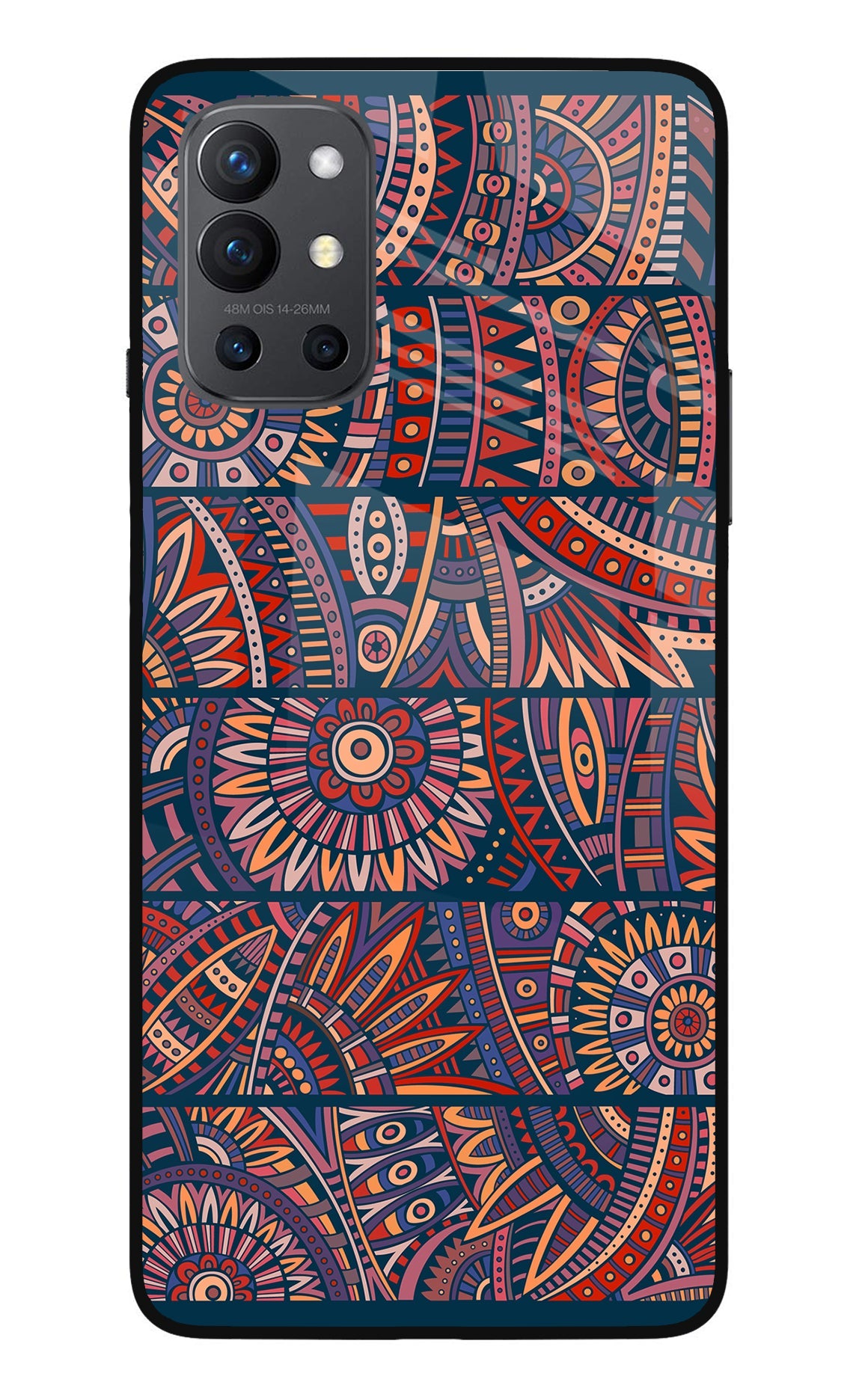 African Culture Design Oneplus 9R Glass Case