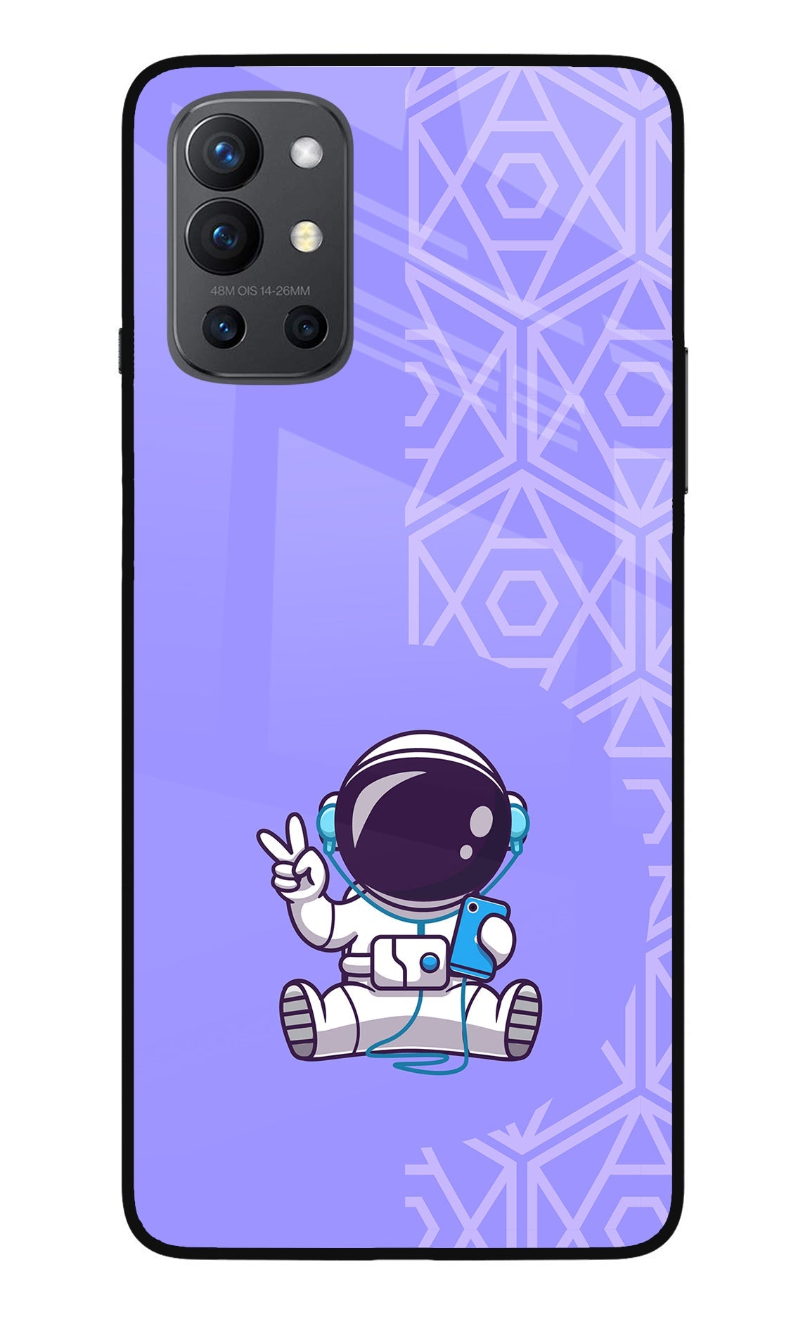 Cute Astronaut Chilling Oneplus 9R Back Cover