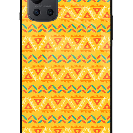 Tribal Pattern Oneplus 9R Glass Case