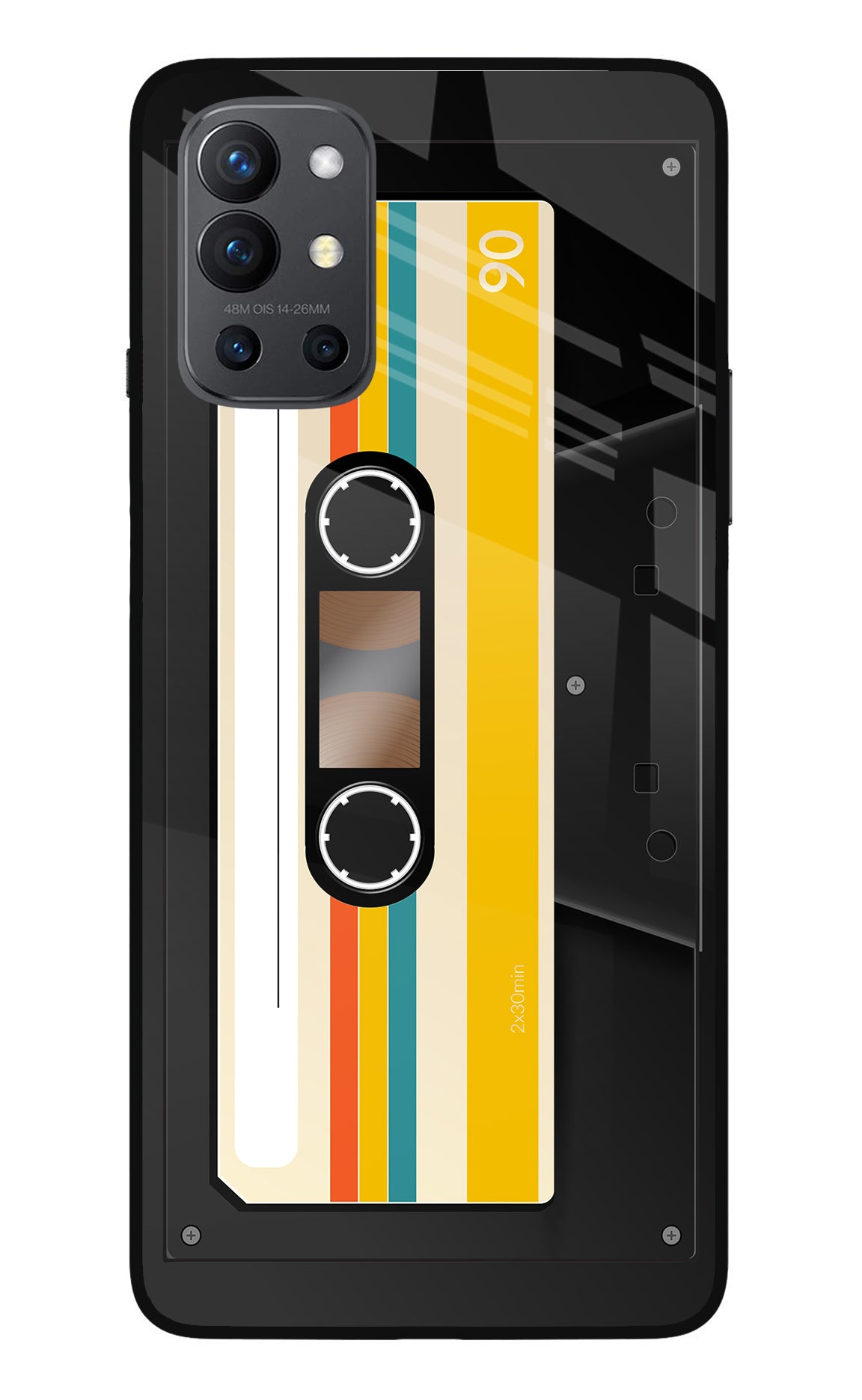 Tape Cassette Oneplus 9R Glass Case