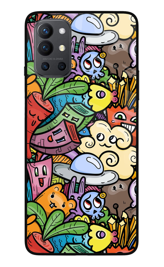 Veggie Doodle Oneplus 9R Glass Case