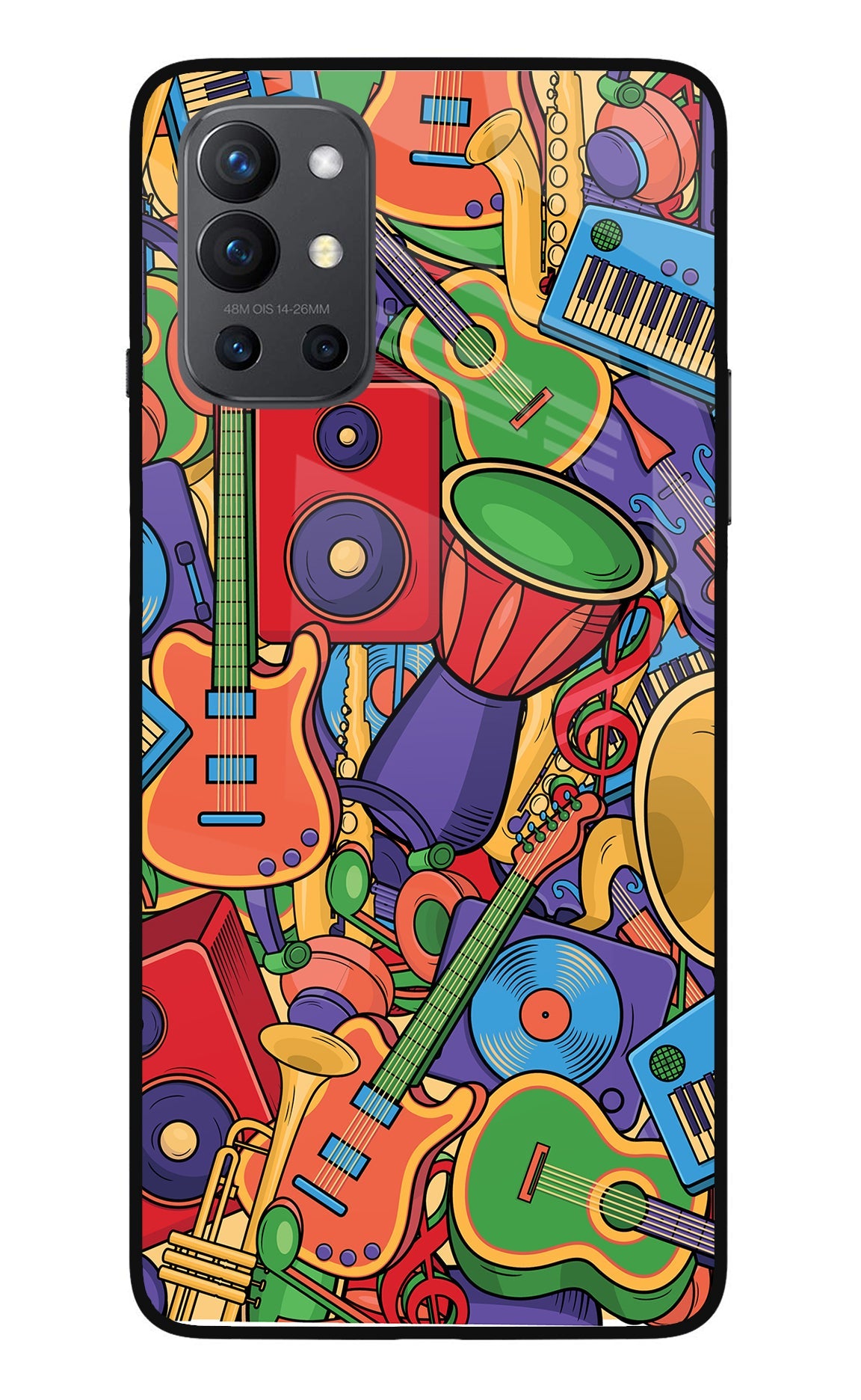 Music Instrument Doodle Oneplus 9R Back Cover