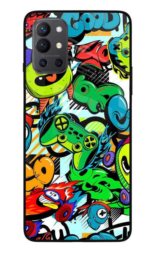 Game Doodle Oneplus 9R Glass Case