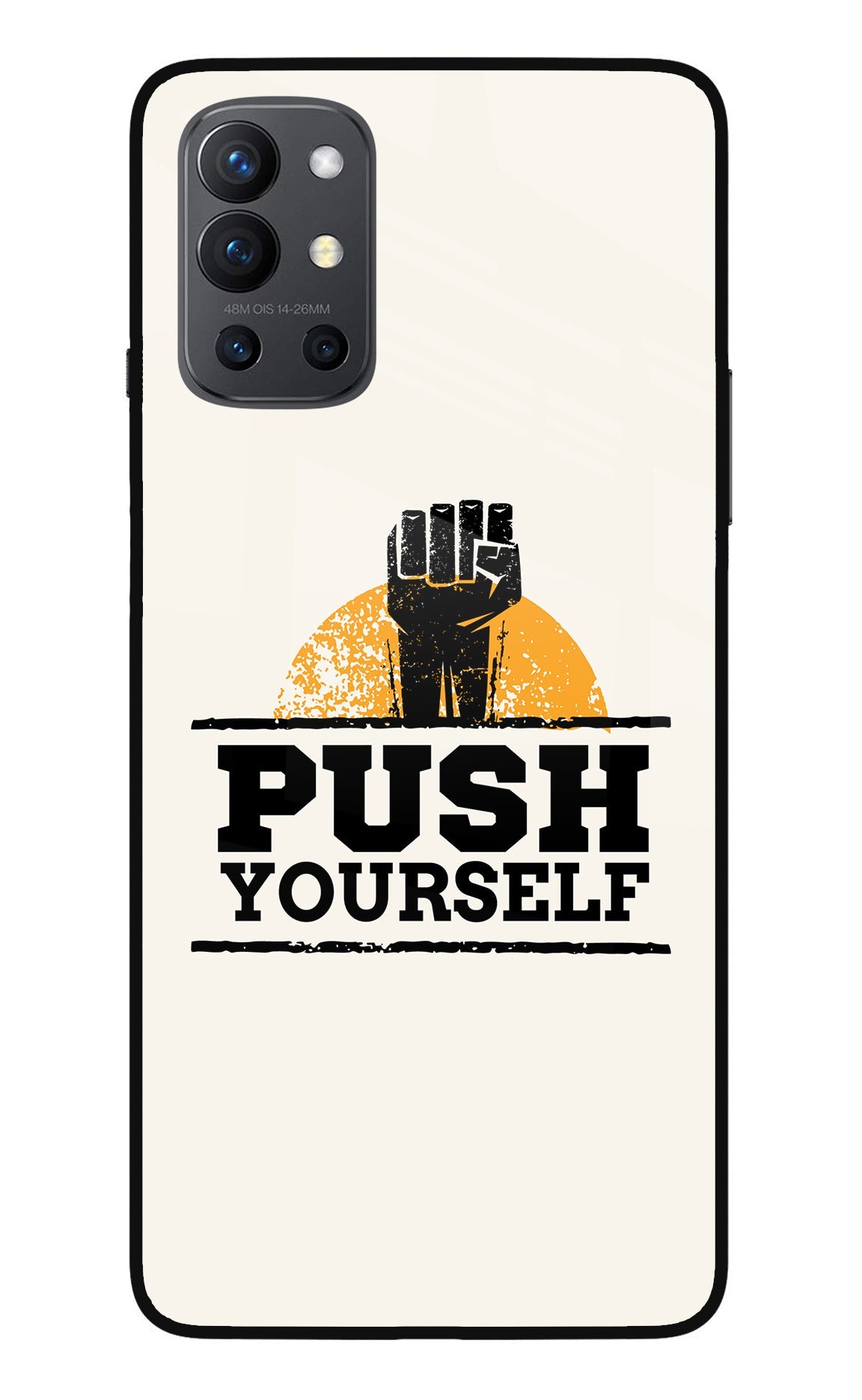 Push Yourself Oneplus 9R Glass Case