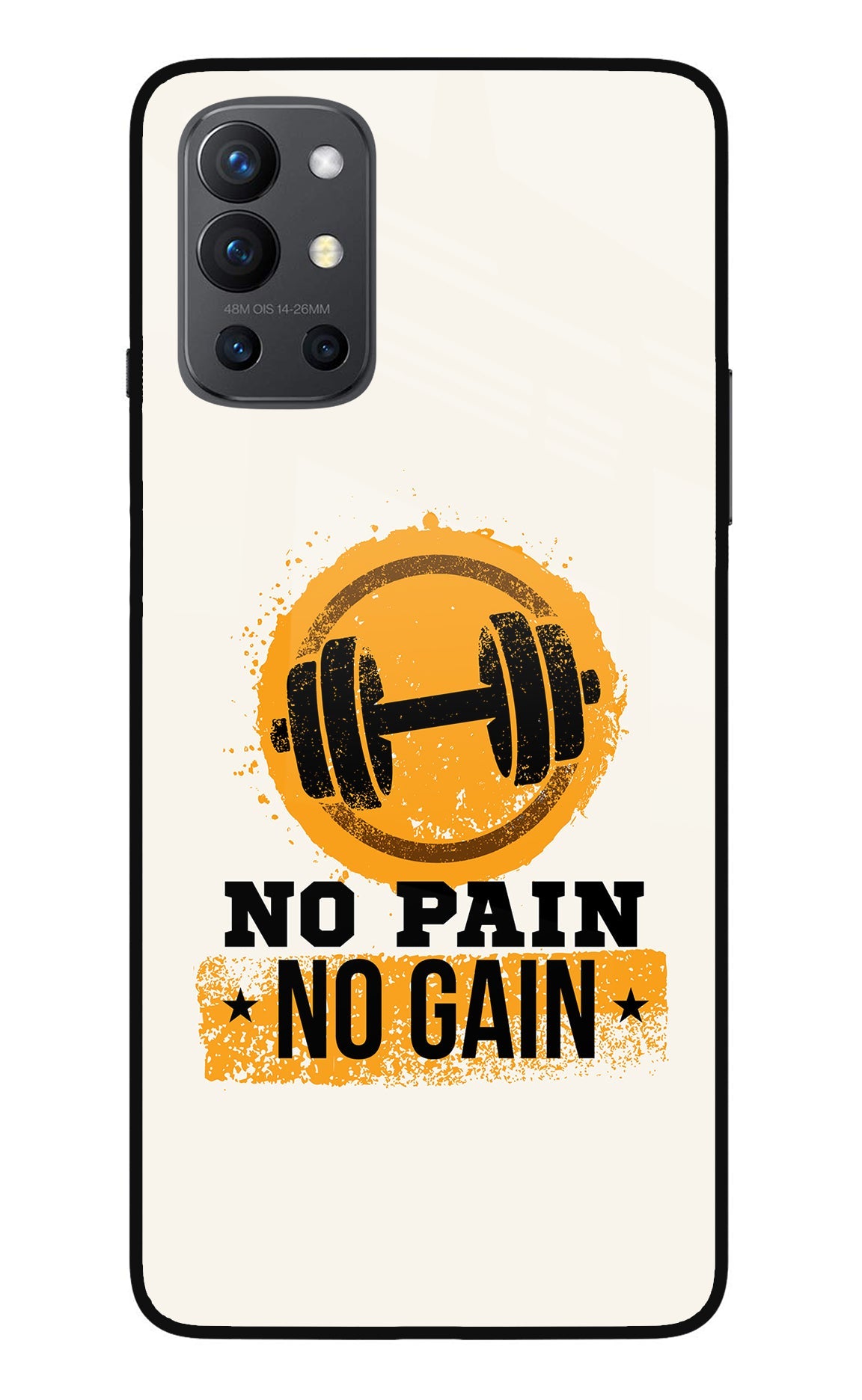 No Pain No Gain Oneplus 9R Glass Case