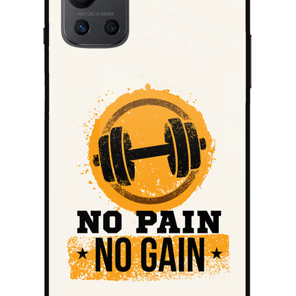No Pain No Gain Oneplus 9R Glass Case