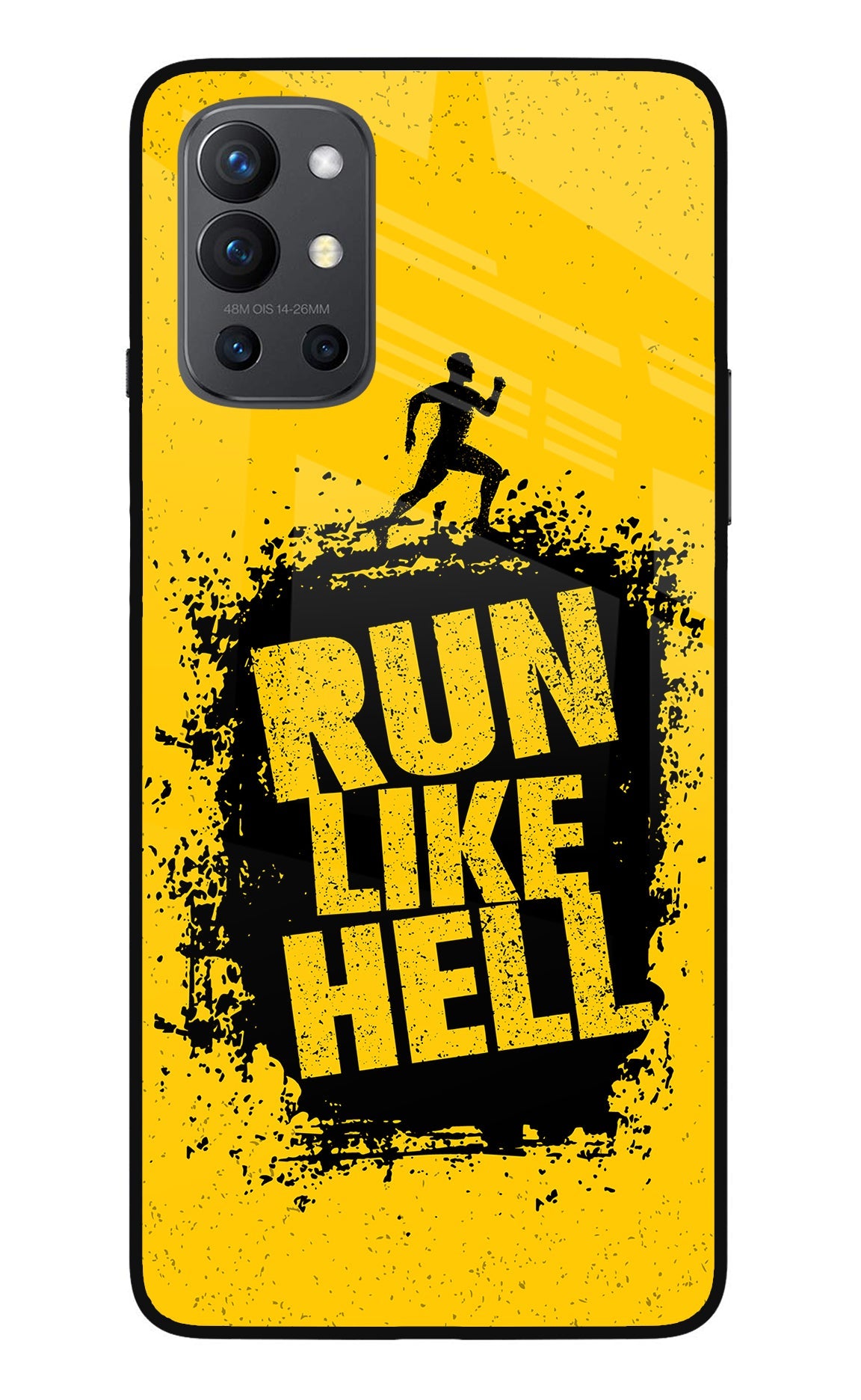 Run Like Hell Oneplus 9R Glass Case